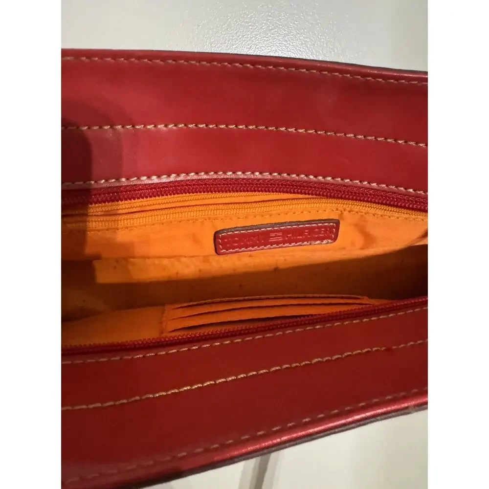 Tommy Hilfiger Ref Faux Leather Baguette Classic Bag Small Y2K 2000s